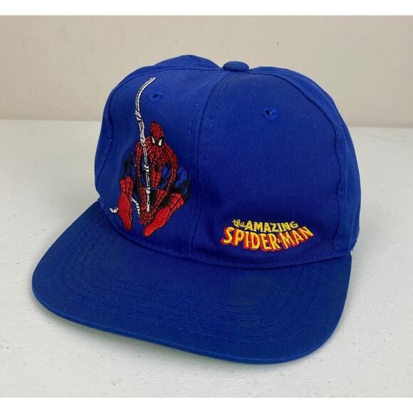 VTG Youth 1993 Marvel Annco Professional Model Amazing Spiderman snapback hat - Picture 1 of 7